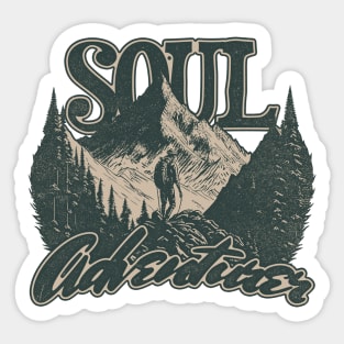 Vintage Retro Soul Adventurer Sticker